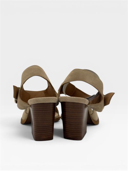 Sandali con tacco in suede da donna IL LACCIO | PERLA06VELOURNOISETTE